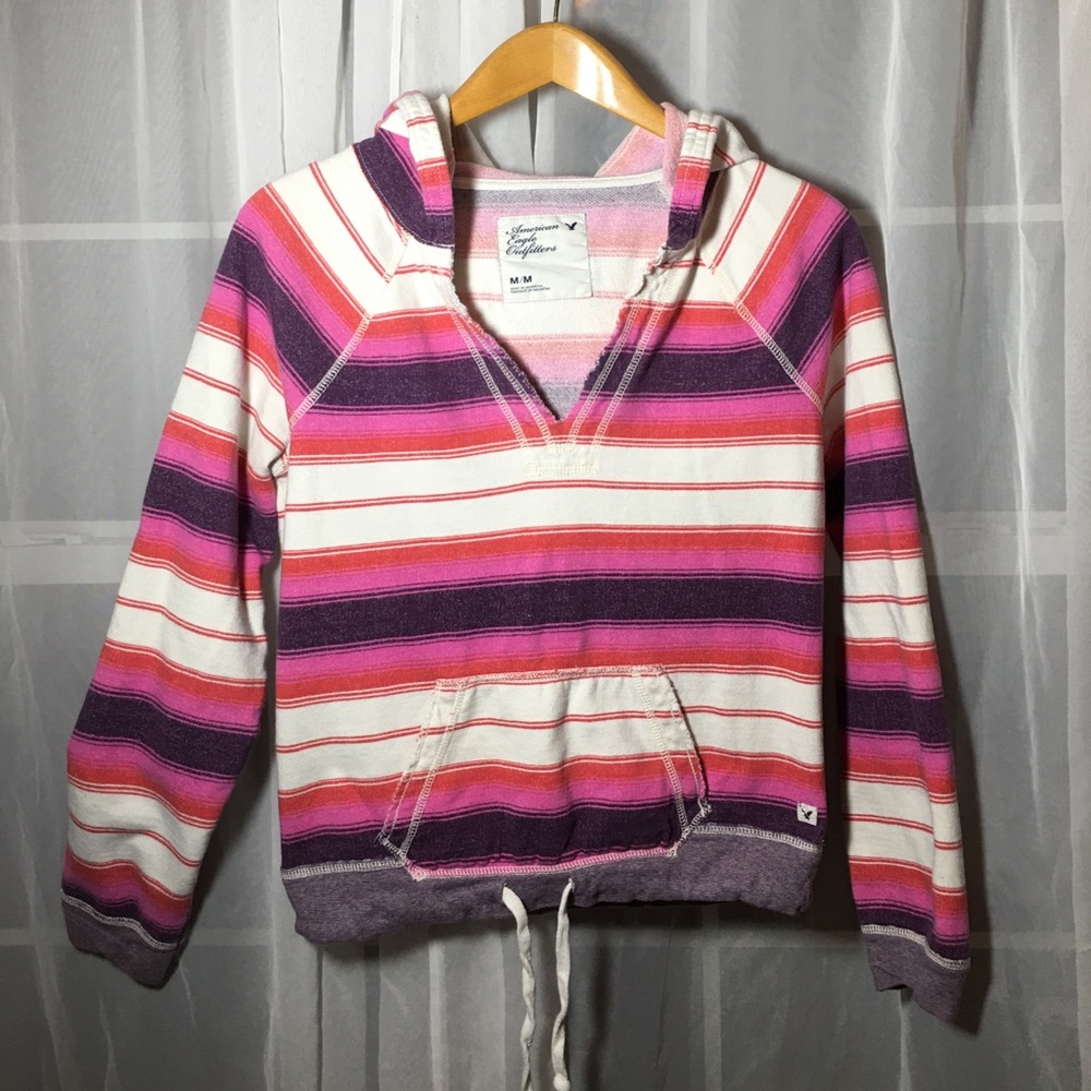 American Eagle Outfitters Pink Ombré Pullover